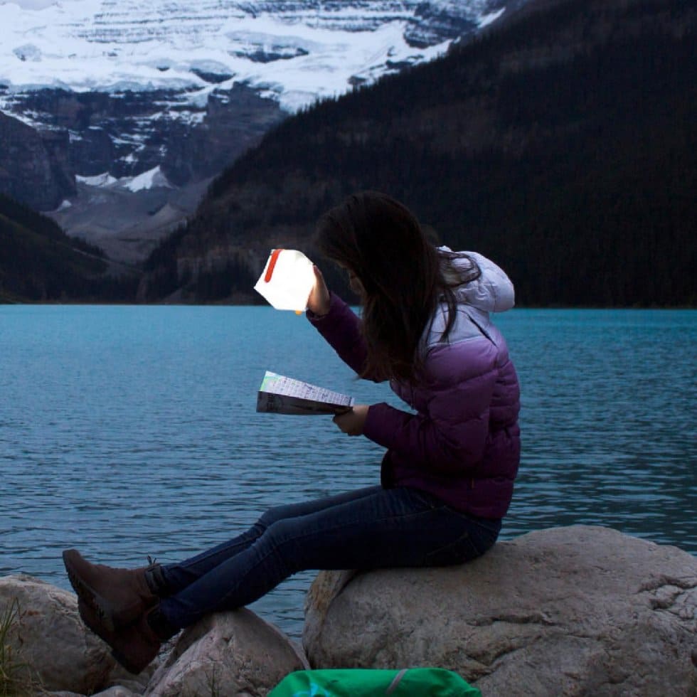 Соларна туристичка лед светилка на отворено - преносно светло за кампување