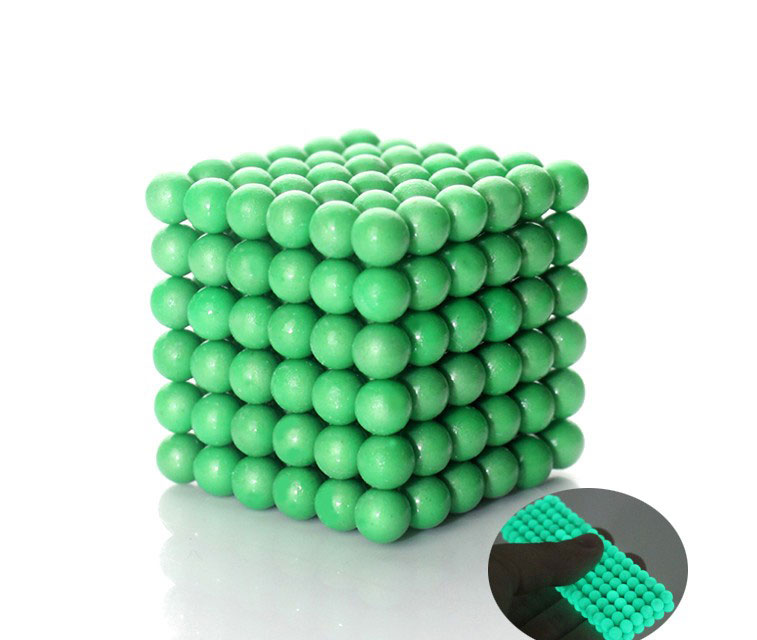 магнетни топки неокубни - флуоресцентни прозрачни