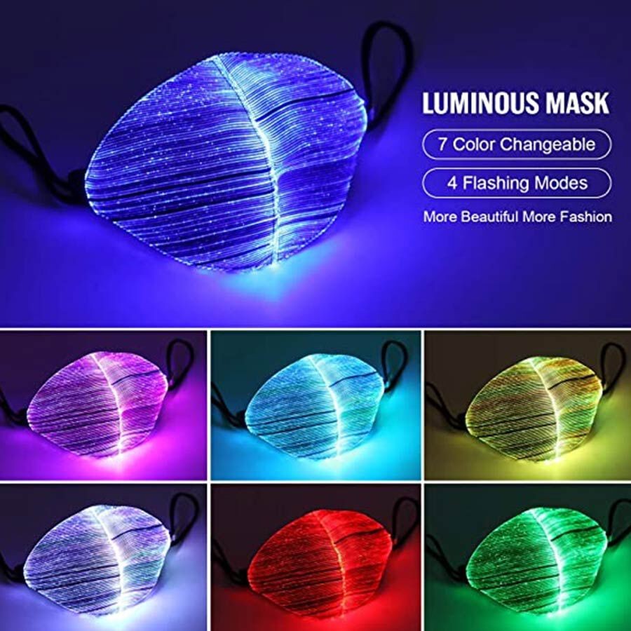 LED заштитна маска што осветлува