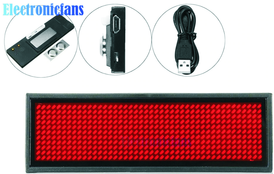 Значка со име на LED ознаката Bluetooth