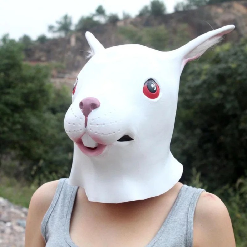 Зајак - Карневалски маски, маска за лице од латекс силикон