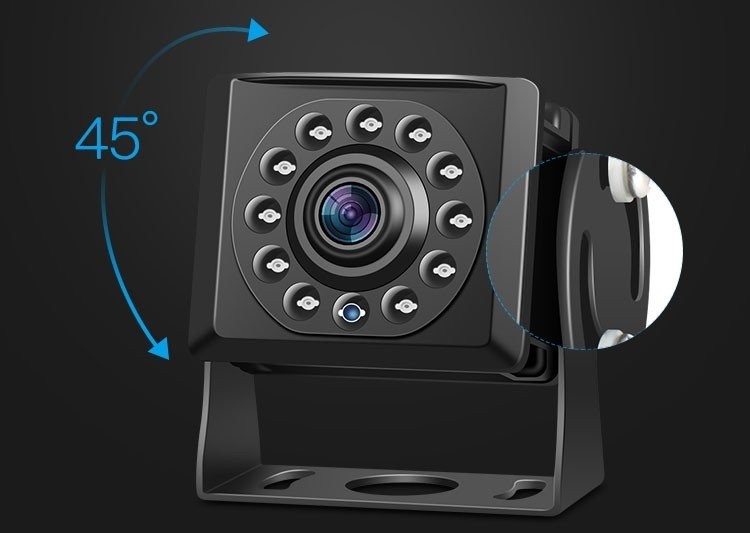 мини камера за рикверц на автомобил со IR LED