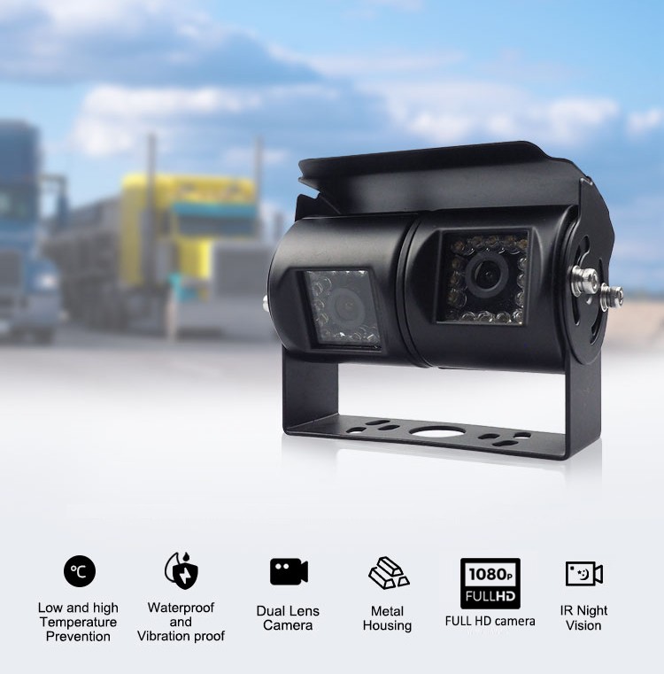 Висококвалитетна двојна камера за транспорт, товар или работни машини