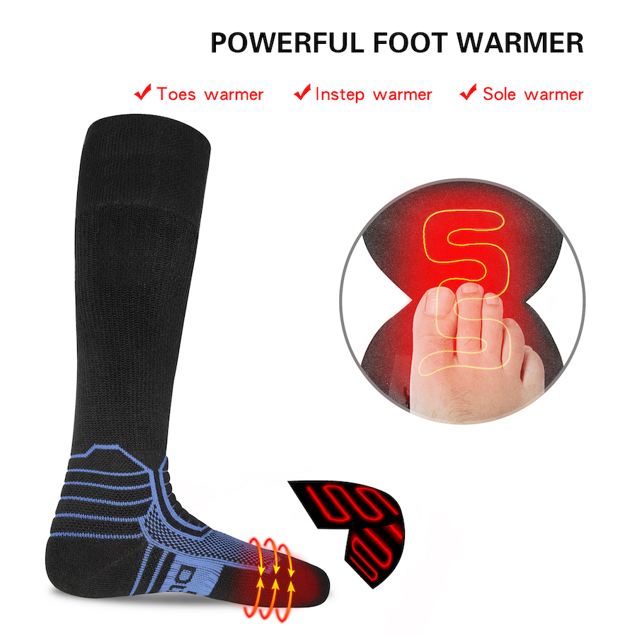 чорапи со електрично греење - термо загреани чорапи