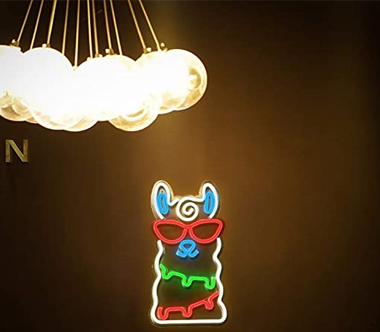 светлечко лого на неонски ѕид од лама