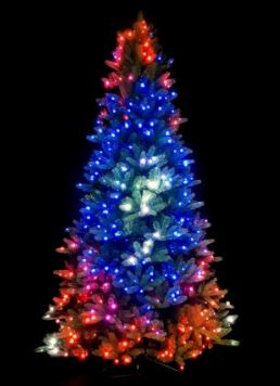 новогодишна елка на мобилен телефон