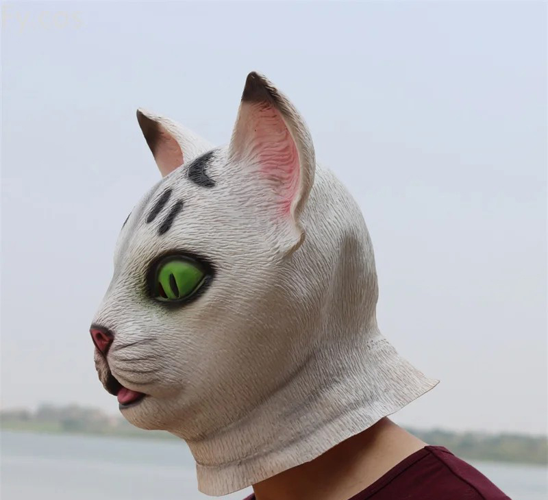 мачка силиконски маска за глава за лице