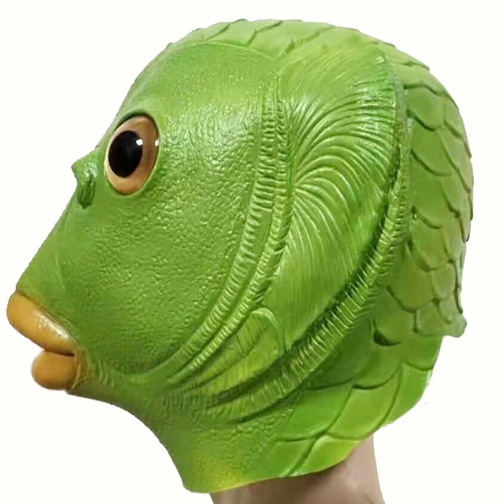 Силиконска маска за лице со зелена риба за лице