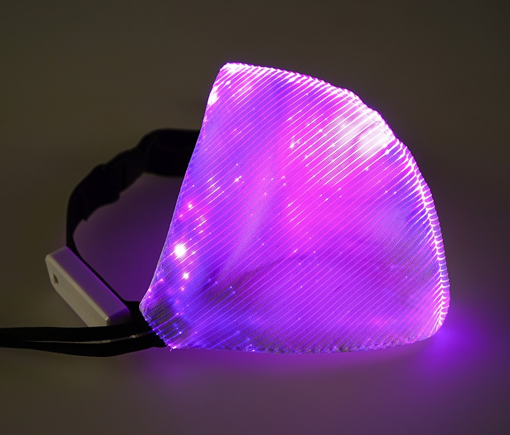 LED маска виолетова