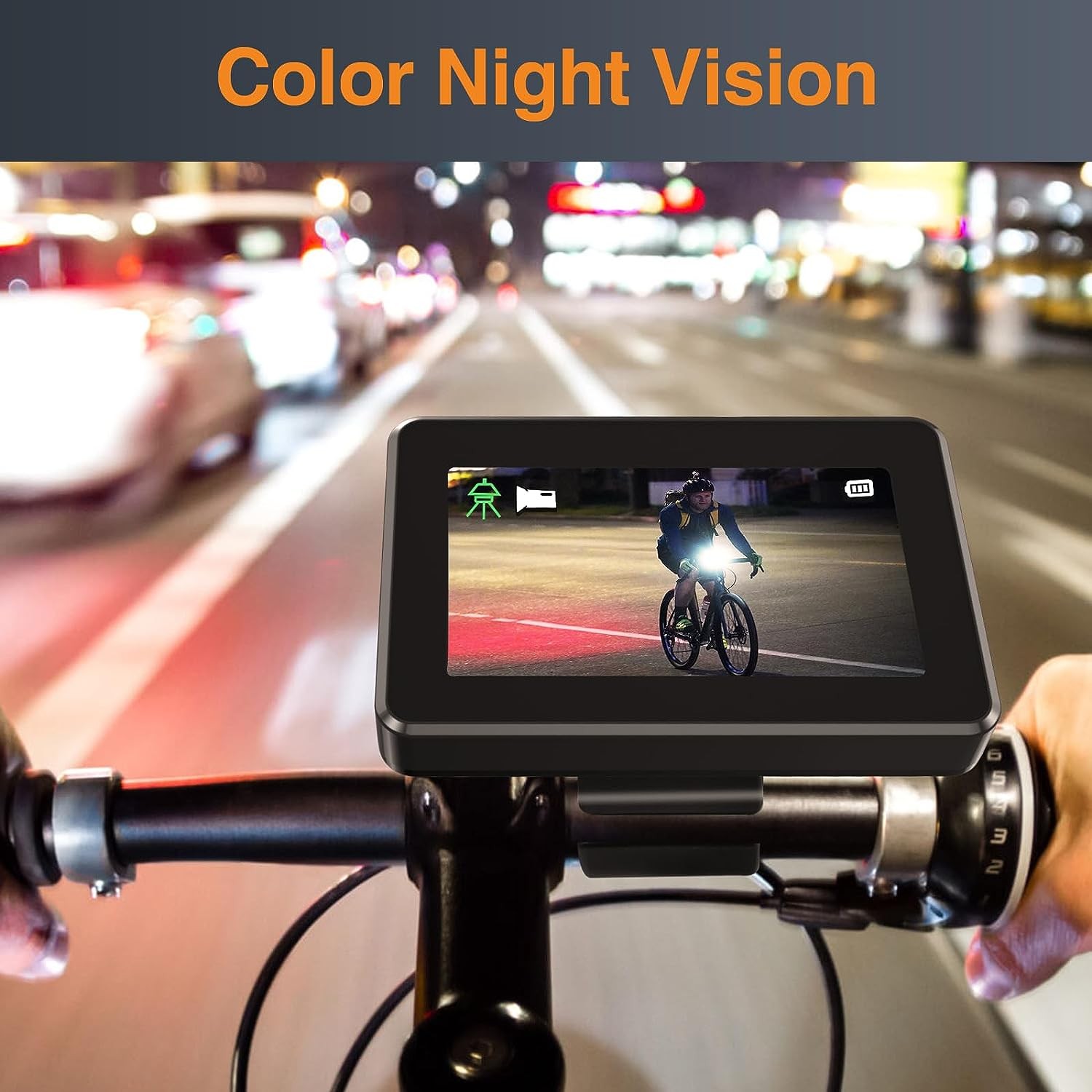 Монитор за велосипеди со камера со ноќно гледање
