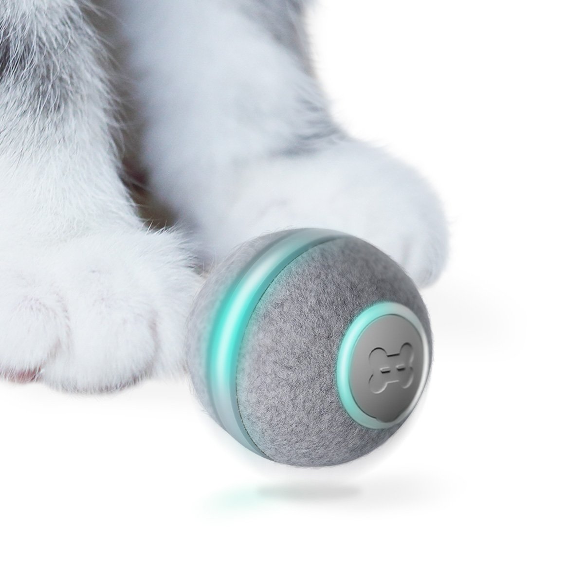 автоматска играчка за мачка - весела топка