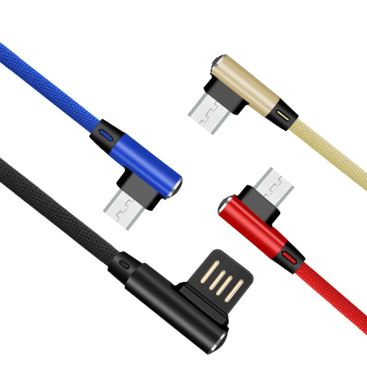 микро USB кабел со 90 дизајн