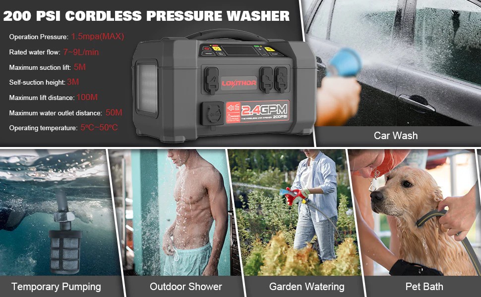 скок стартер + безжична машина за перење притисок за автомобили