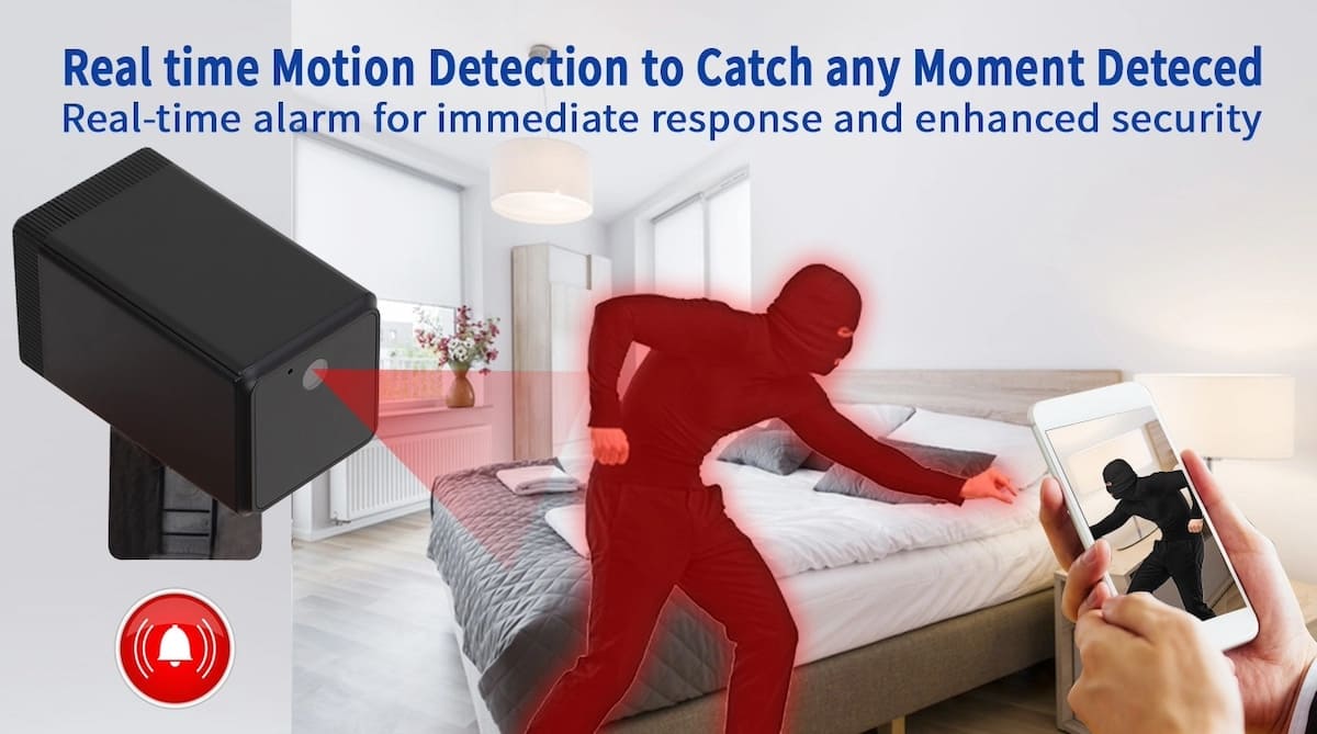 шпионска безбедносна камера за детекција на движење за стан во куќа