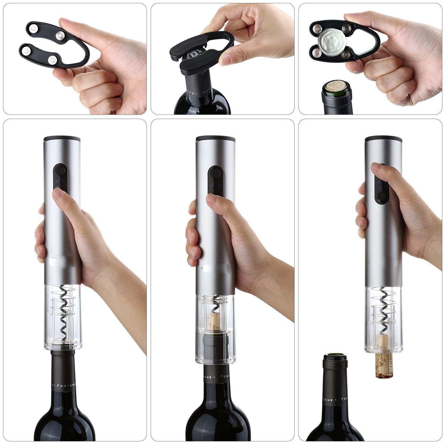 Електричен безжичен отворач за вино
