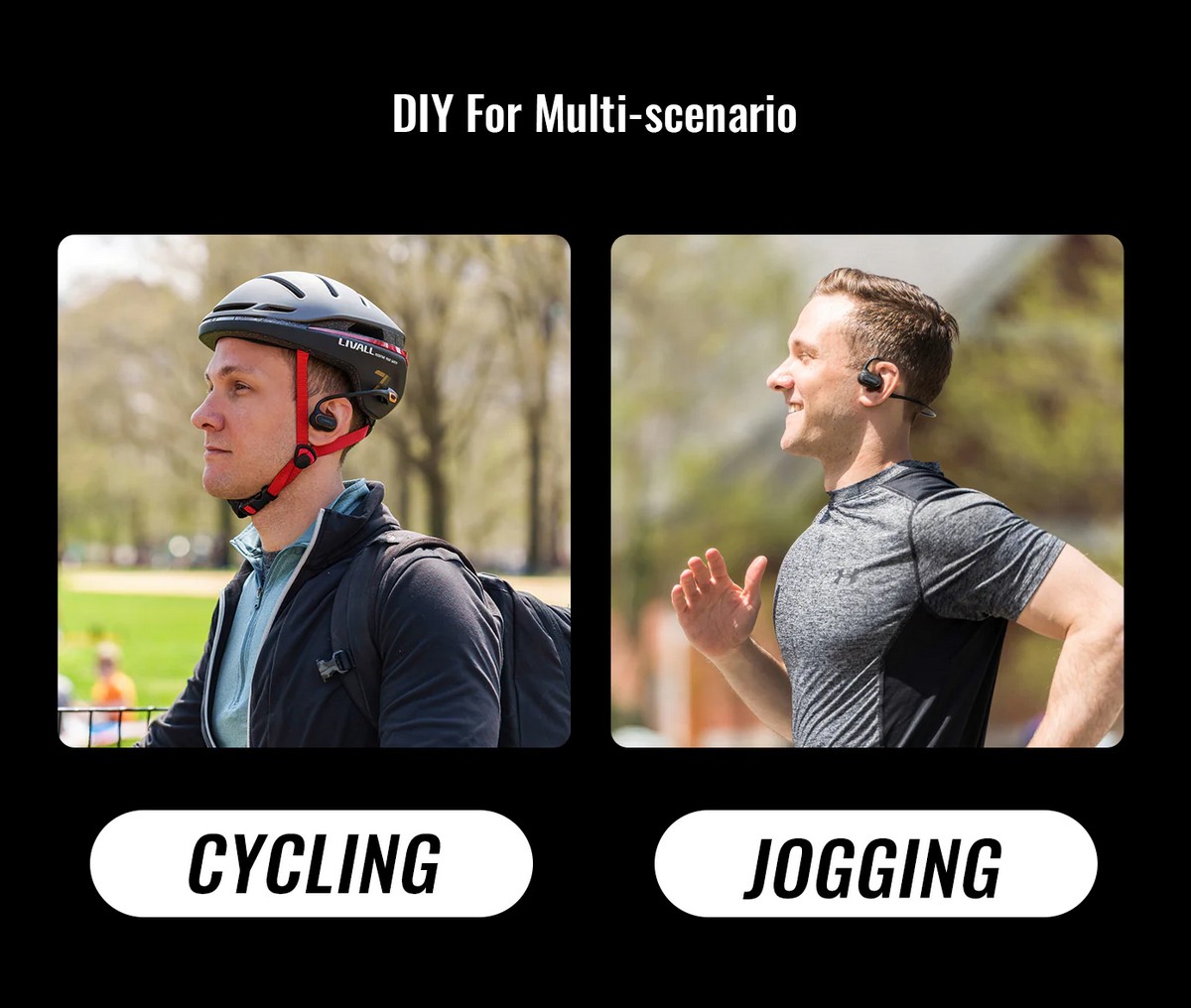 безжичните Bluetooth слушалки работат со велосипед џогирање