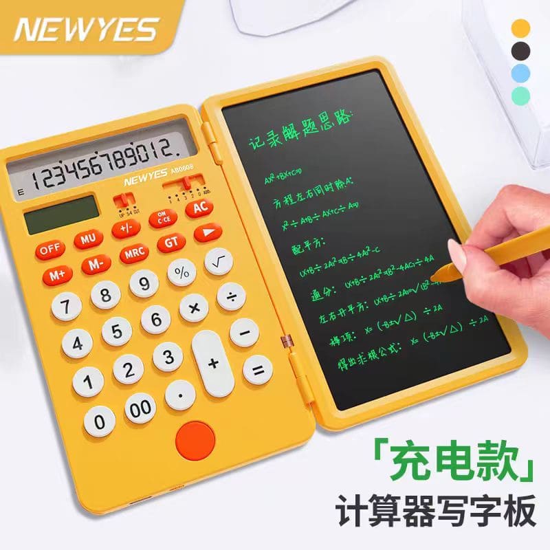 научен калкулатор соларен со таблет и бележник