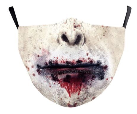 застрашувачка маска за зомби за лице