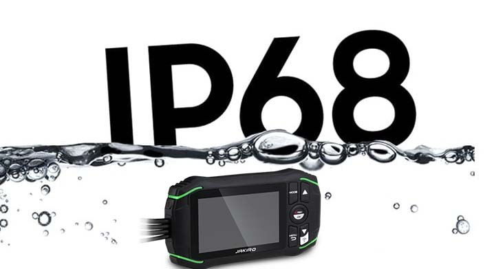 IP68 заштита - водоотпорна + прашина камера на мотоцикл