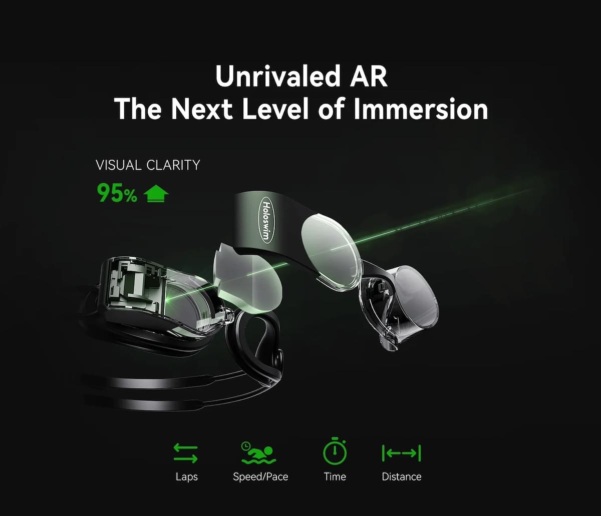 Паметни VR очила за пливање со дисплеј