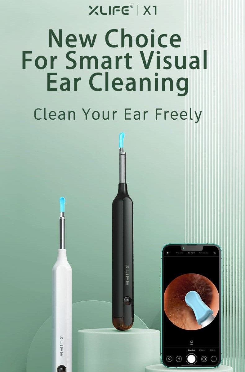 апарат за чистење уши за отстранување на ушната маст со Wi-Fi