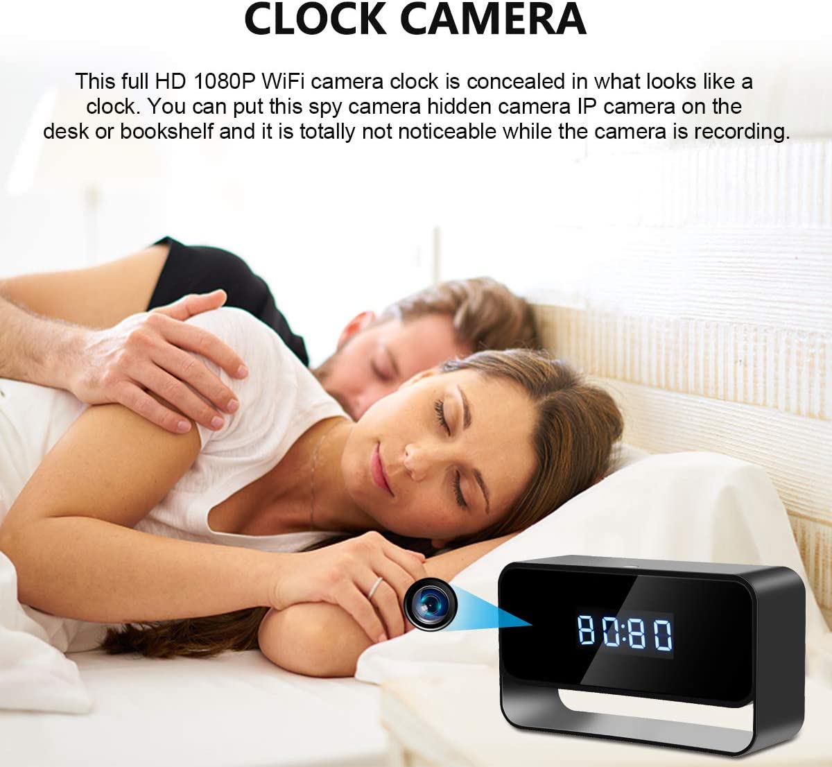 камера за ноќно гледање во будилник