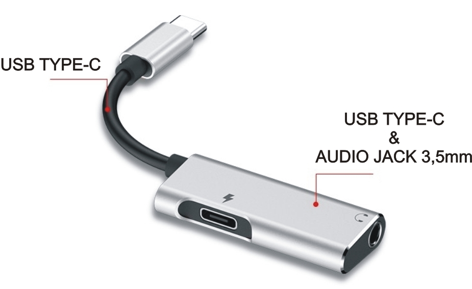 хаб USB-c на аудио