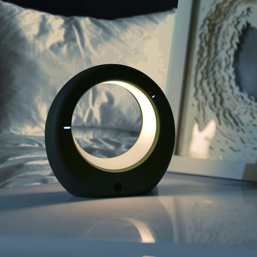 LED ноќна светилка месечина со будилник и дигитален часовник