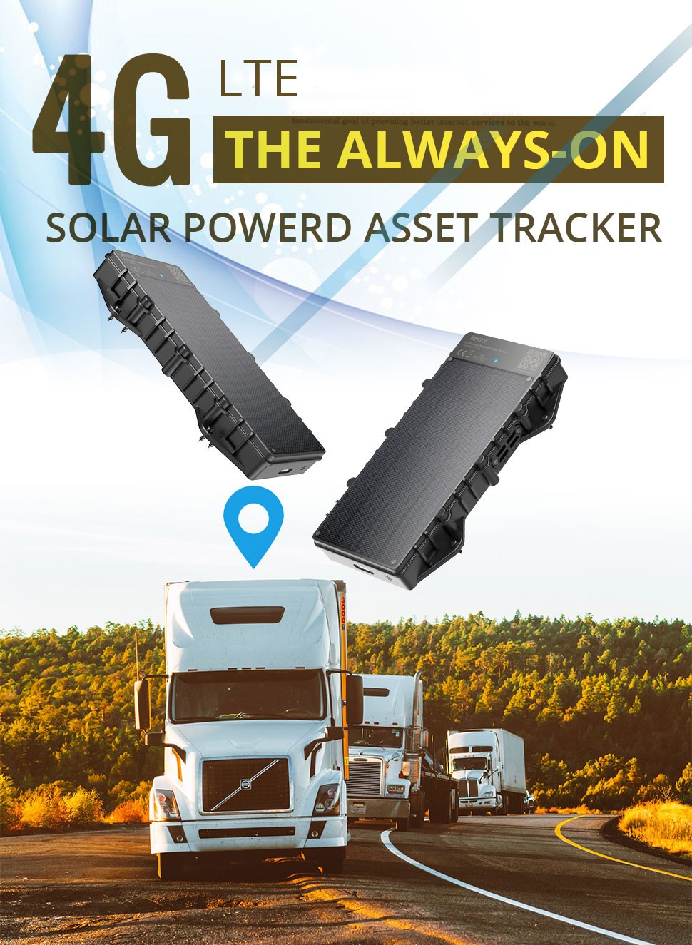 соларен GPS локатор тракер 4g GPS