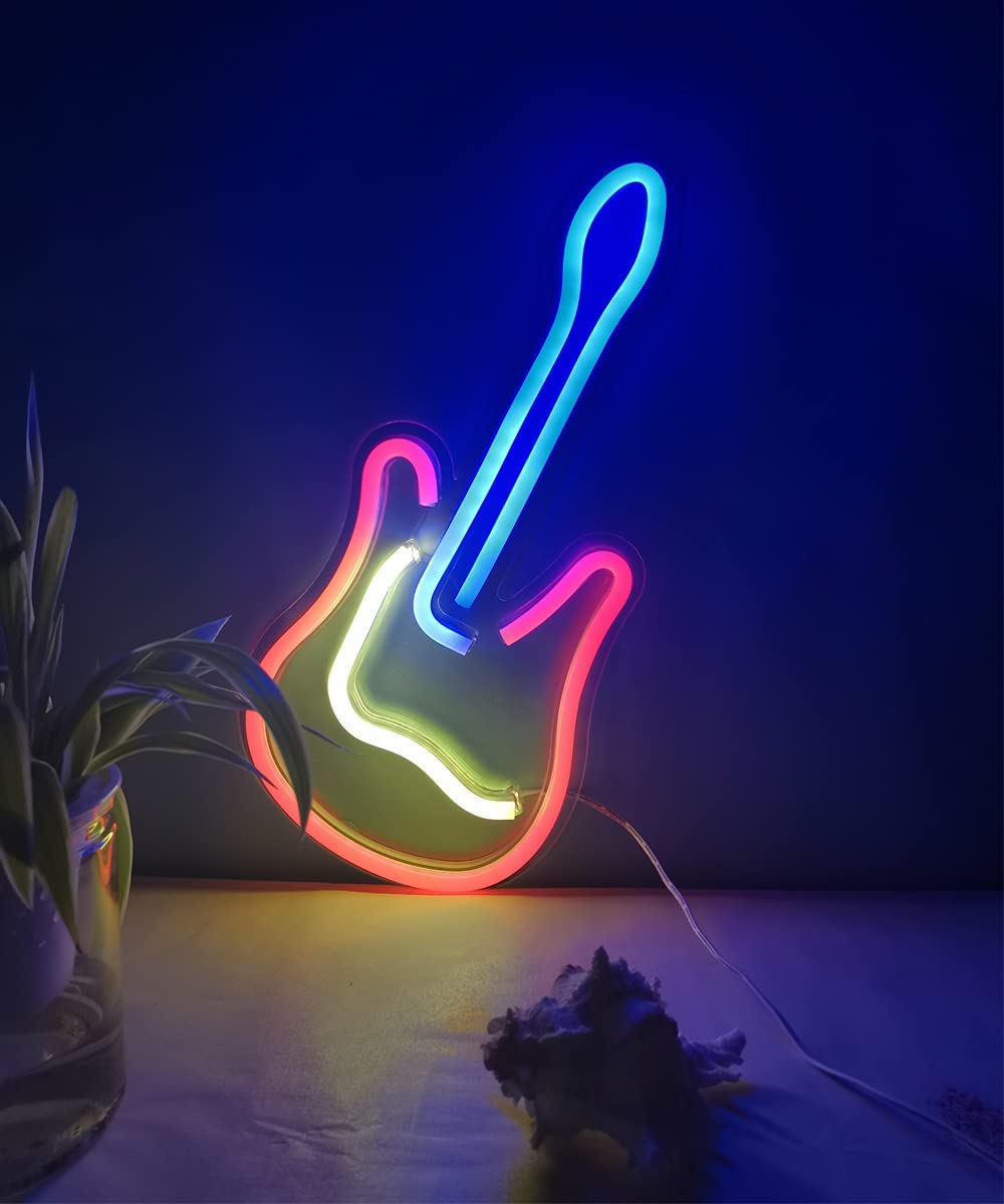 блескава гитара на ѕид - лед неон