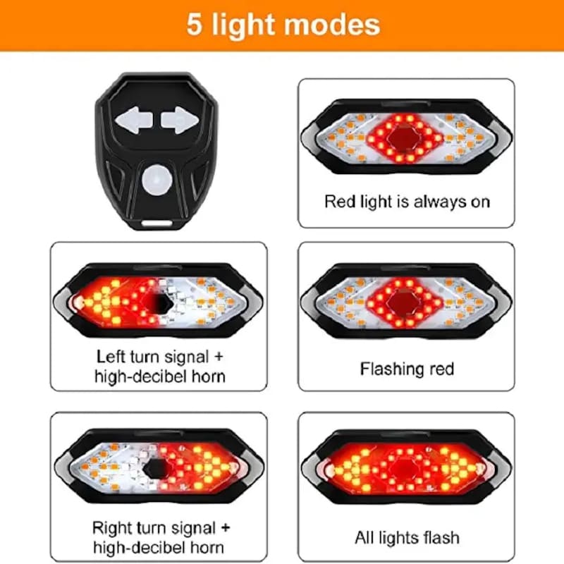 Светло за трепкачи за велосипед со режим на трепкање