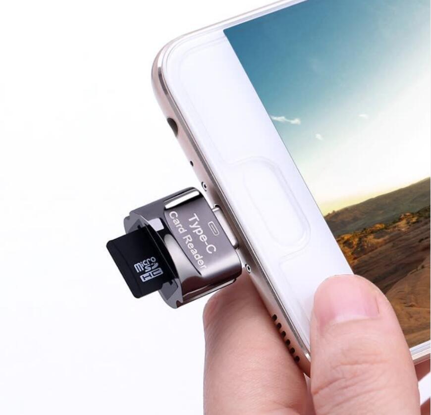 USB-c читач на микро SD картички за мобилен телефон