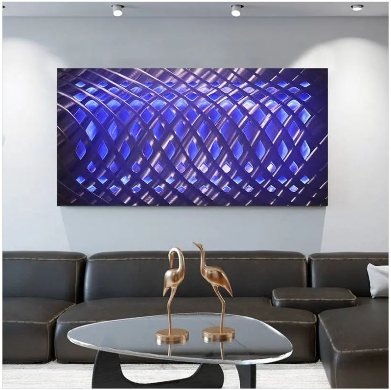 метални ѕидни слики со далечинско led позадинско осветлување