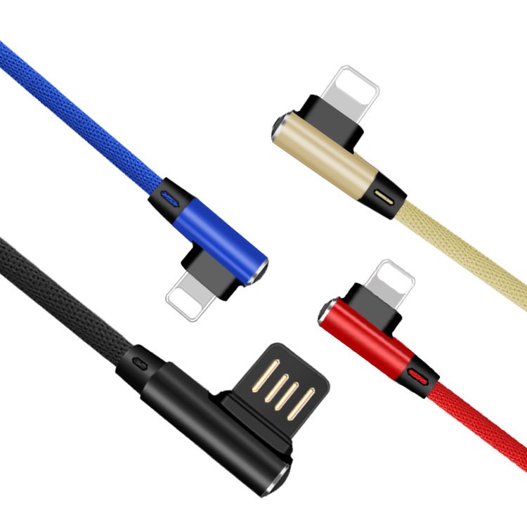 Apple Lightning кабел за полнење мобилен телефон со дизајн 90
