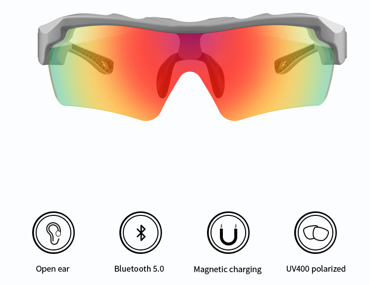 Паметни велосипедски очила за спорт со поддршка за Bluetooth