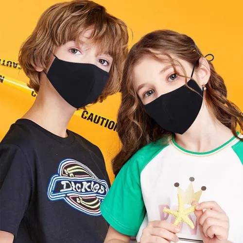 црна заштитна маска за деца