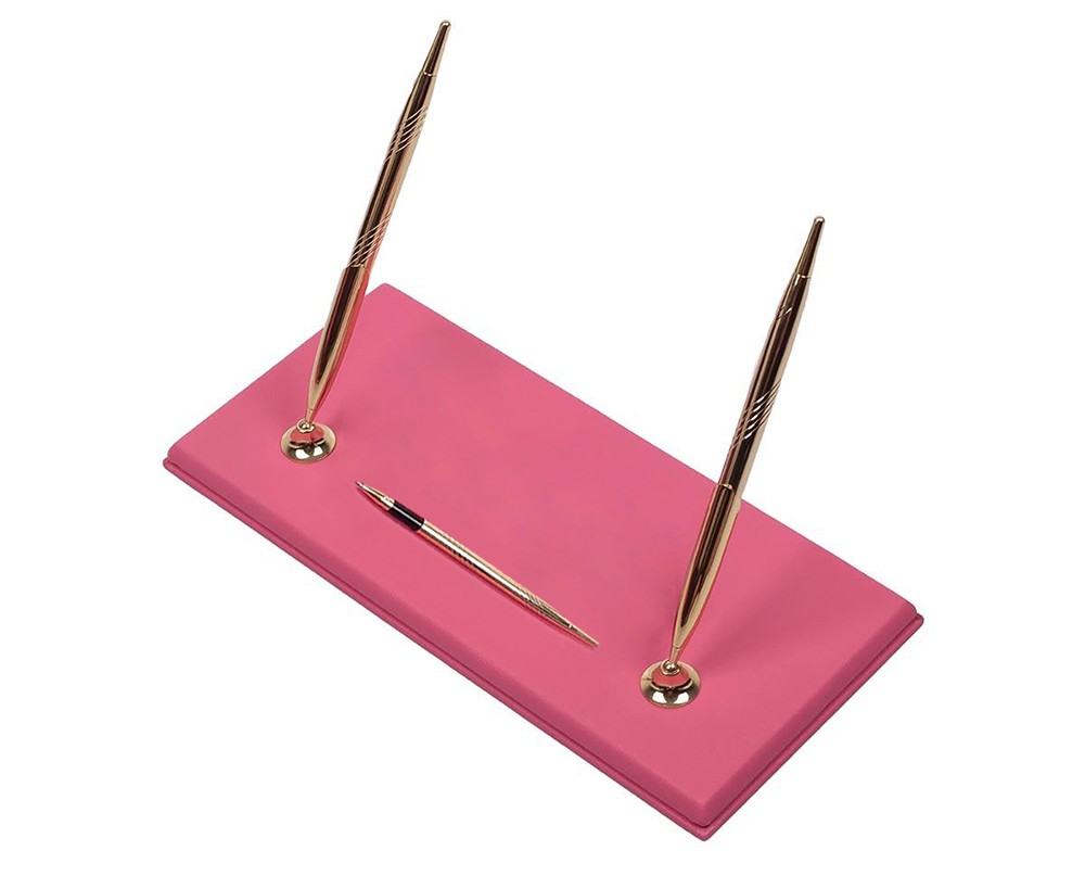 комплет луксузни пенкала розово златни штанд за жени