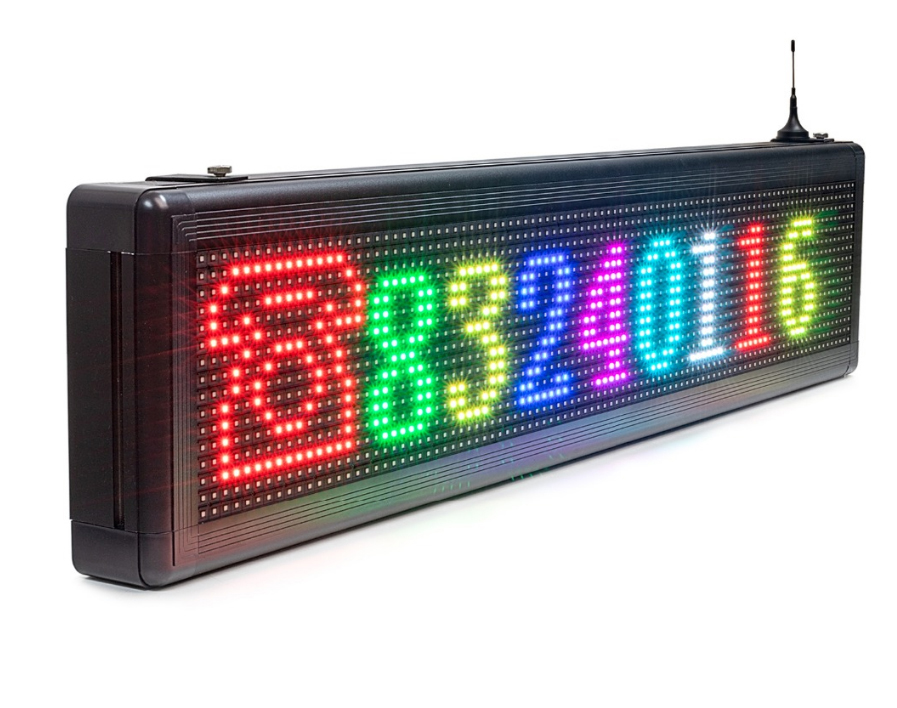 WiFi LED RGB информативен панел на отворено