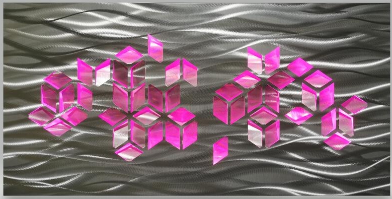 3d метално алуминиумско сликарство со led позадинско осветлување