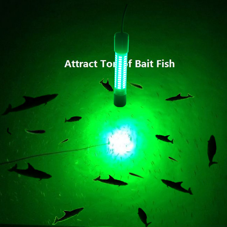 Светло зелена LED за риболов - идеална за ноќен риболов - моќност до 300W