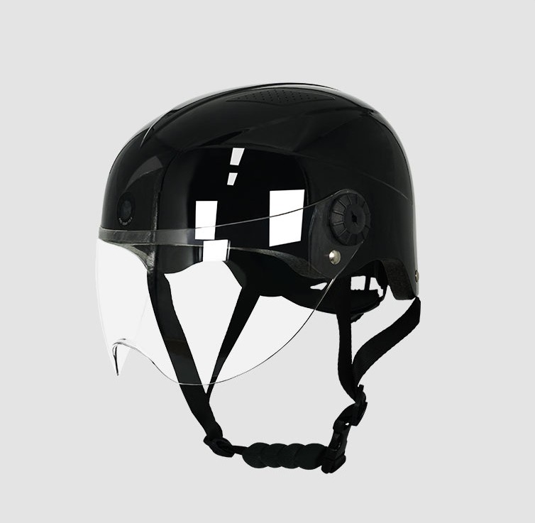 шлем за велосипед со задна и предна камера