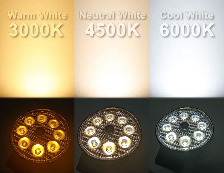 Режим на осветленост со повеќе светлосни LED светилка (топло светло, неутрално светло, ладно светло)