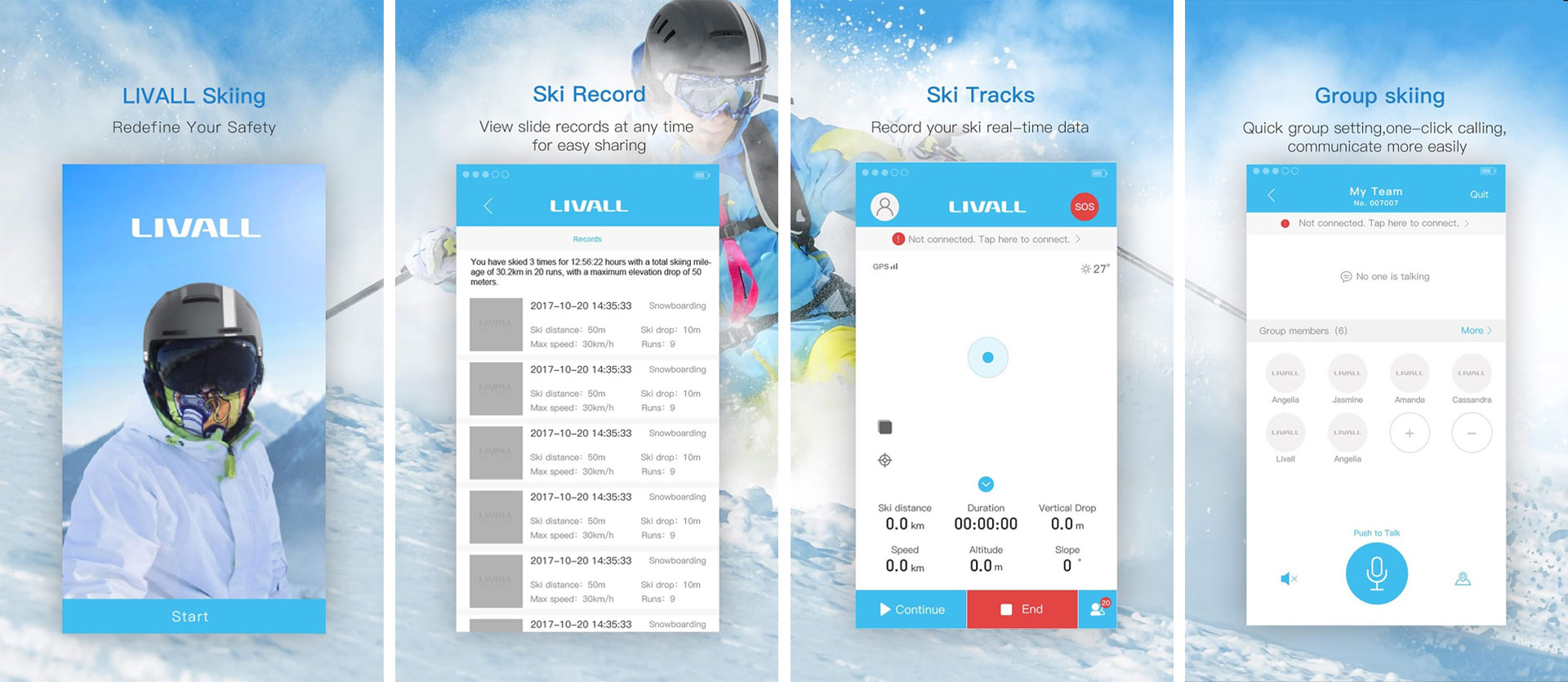 апликација за скијање Ливал