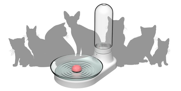 резервоар за вода за мачка - послужавник автоматски
